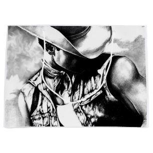 Sacola Para Presentes Grande Masculina Manly Legal Chão de Cowboy
