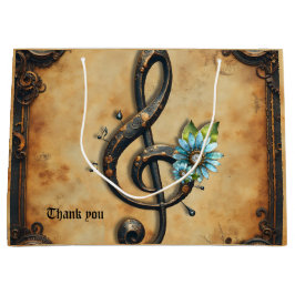 Sacola Para Presentes Grande Mechanical  clef 