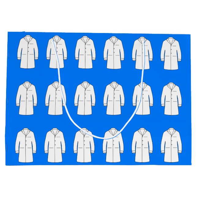 Sacola Para Presentes Grande Médico de Cerimônia de Casaco Branco (Verso)