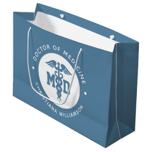 Sacola Para Presentes Grande Médico de Medicina Médico Personalizado