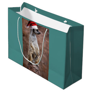 Sacola Para Presentes Grande MeerKat de Natal