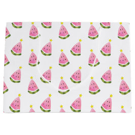 Sacola Para Presentes Grande Melancia Tropical Verão Gift Bag Natal