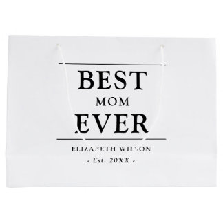 Sacola Para Presentes Grande Melhor Mãe do Mundo Presente para Mães