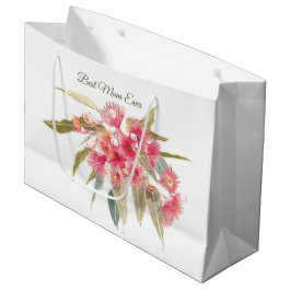 Sacola Para Presentes Grande Melhor Mãe Floral