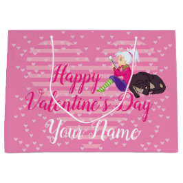 Sacola Para Presentes Grande Menina apaixonada