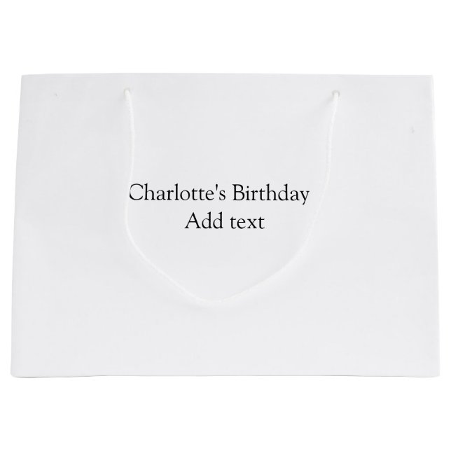 Sacola Para Presentes Grande Meninos fofinhos simples e bonitos Adicionar anive (Frente)