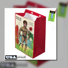 Sacola Para Presentes Grande Mens 40º Aniversário Pirata Engraçado Adicionar Ex