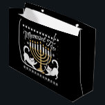 Sacola Para Presentes Grande Meowzel Tov Funny Chanukah Hanukkah<br><div class="desc">Meowzel Tov Funny Chanukah Hanukkah</div>