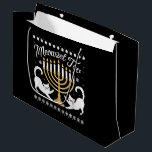 Sacola Para Presentes Grande Meowzel Tov Funny Chanukah Hanukkah<br><div class="desc">Meowzel Tov Funny Chanukah Hanukkah</div>