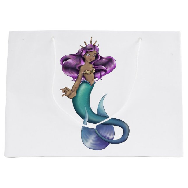 Sacola Para Presentes Grande Mermaid Iole (Frente)