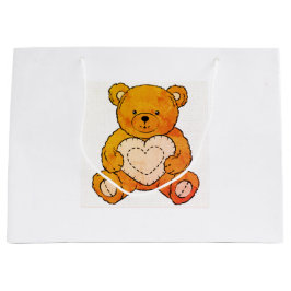Sacola Para Presentes Grande Meu Urso de Ouro