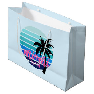 Sacola Para Presentes Grande Miami Beach