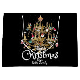 Sacola Para Presentes Grande Mikitiez classicwhitechristmas light jollyholly