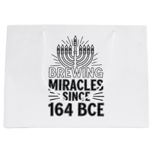 Sacola Para Presentes Grande Milagres De Criação Desde 164 ABCE Hanukkah Judeu