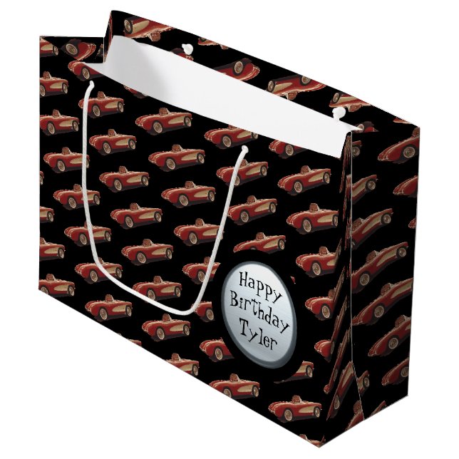 Sacola Para Presentes Grande Minha bolsa Red Corvette Gift (Frente inclinada)