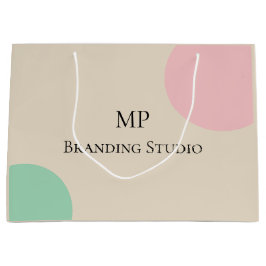 Sacola Para Presentes Grande Minimalist Pastel Branding Design