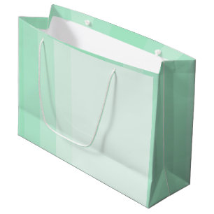 Sacola Para Presentes Grande Mint Green Modern Elegant Modelo Trendy