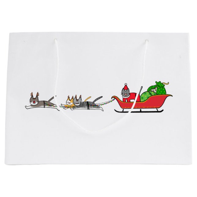 Sacola Para Presentes Grande Miu Feliz de Natal (Frente)