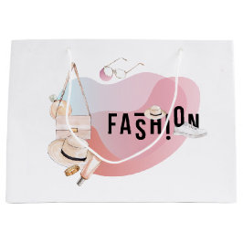 Sacola Para Presentes Grande Moda de Aquarela