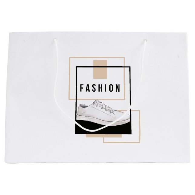 Sacola Para Presentes Grande Moda de Aquarela (Frente)