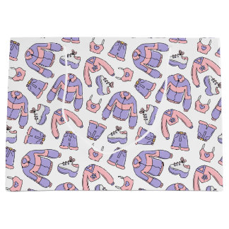 Sacola Para Presentes Grande Moda rosa Vibes 90s