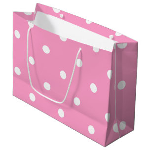 Sacola Para Presentes Grande Modelo branco cor-de-rosa elegante na moda das