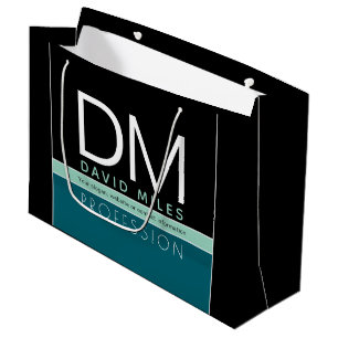 Sacola Para Presentes Grande Modelo de negócios moderno   Todas as cores person