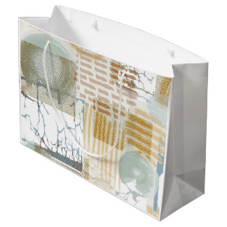 Sacola Para Presentes Grande Modern Abstract Pattern