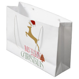 Sacola Para Presentes Grande Modern Holiday Gift Bag Christmas