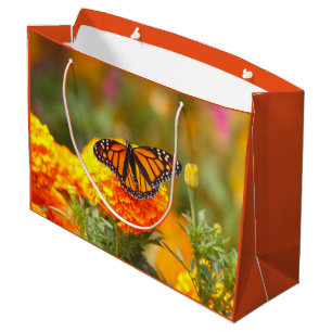 Sacola Para Presentes Grande Monarca Borboleta Laranja Marigold Foto
