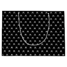 Monograma preto e branco minimalista