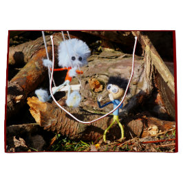 Sacola Para Presentes Grande Monster Fubby op schommel.