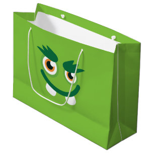 Sacola Para Presentes Grande Monstro verde