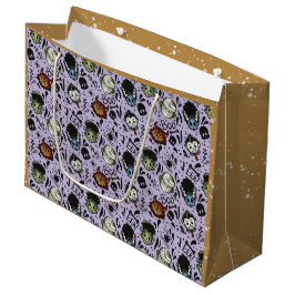 Sacola Para Presentes Grande Monstros Universais- Roxo