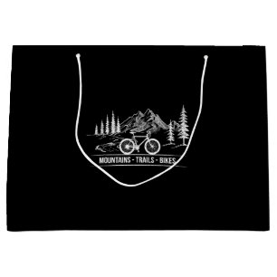 Sacola Para Presentes Grande Montanha - Bicicleta de bicicleta de bicicleta