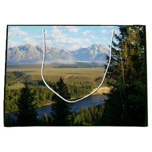 Sacola Para Presentes Grande Montanhas e Rio Jackson Hole