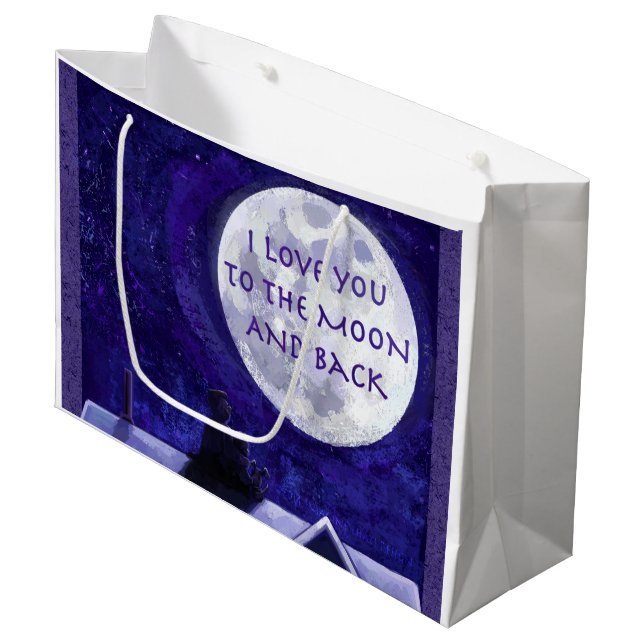 Sacola Para Presentes Grande Moon Watch (Frente inclinada)