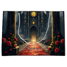 Sacola Para Presentes Grande Moonlit Aisle of Eternal Vows –Gothic Wedding Gate