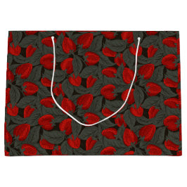 Sacola Para Presentes Grande Morango Gift Bag