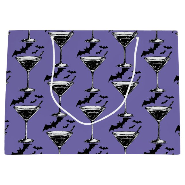 Sacola Para Presentes Grande Morcegos Martini (Frente)