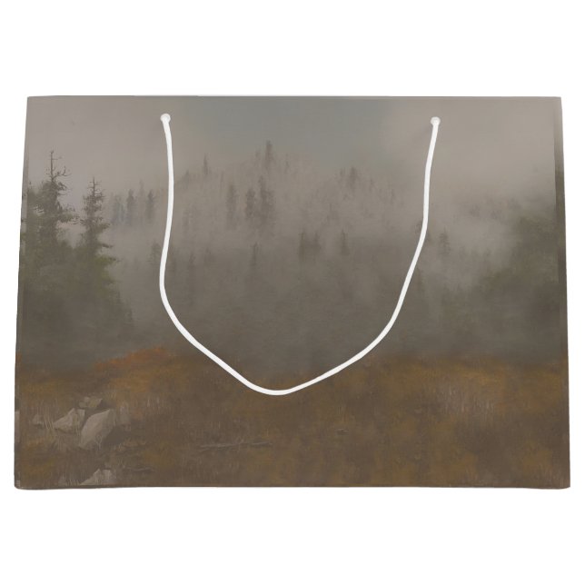 Sacola Para Presentes Grande "Morning Mountain" (Frente)