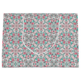 Sacola Para Presentes Grande Mosaico de Renda Celestial