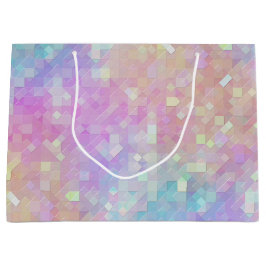 Sacola Para Presentes Grande mosaico holo sparkle: