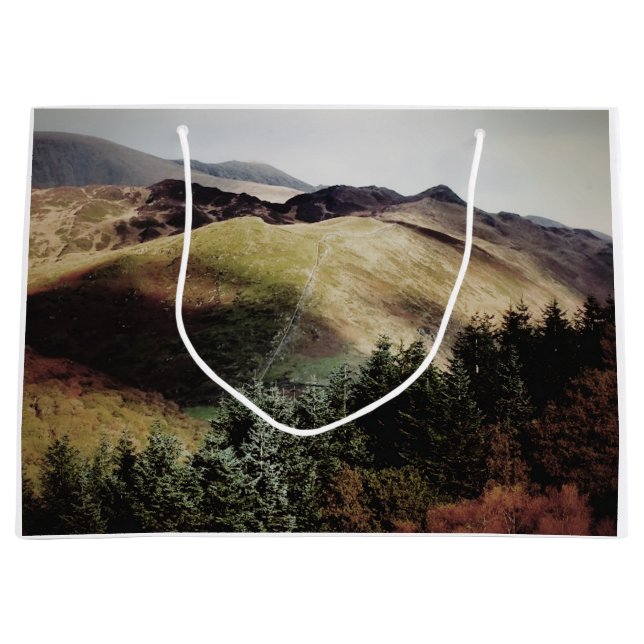 SACOLA PARA PRESENTES GRANDE MOUNTAIN VIEWS OF WALES (Frente)