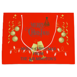 Sacola Para Presentes Grande Muito Feliz Natal