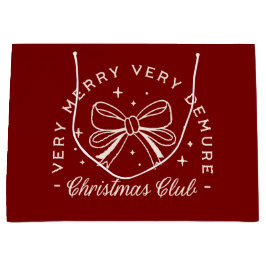 Sacola Para Presentes Grande Muito miserável, Feliz Natal, vermelho