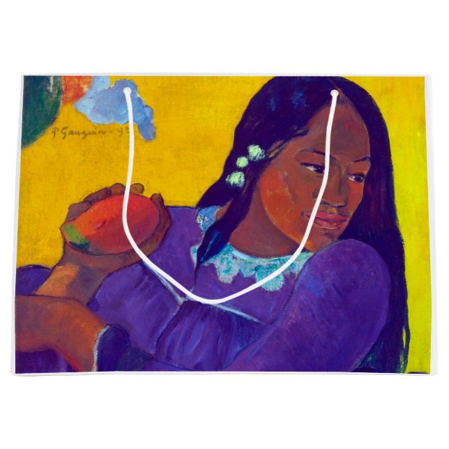 Sacola Para Presentes Grande Mulher com manga, Gauguin (Frente)