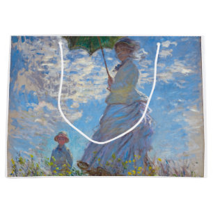 Sacola Para Presentes Grande Mulher com Parasol, Monet