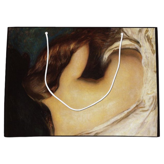 Sacola Para Presentes Grande Mulher secando seu cabelo (por Joseph DeCamp) (Frente)