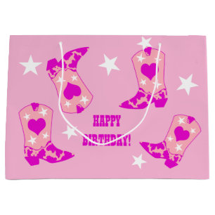 Sacola Para Presentes Grande Mulheres Modernas Pintonizam Garota Ocidental Boot